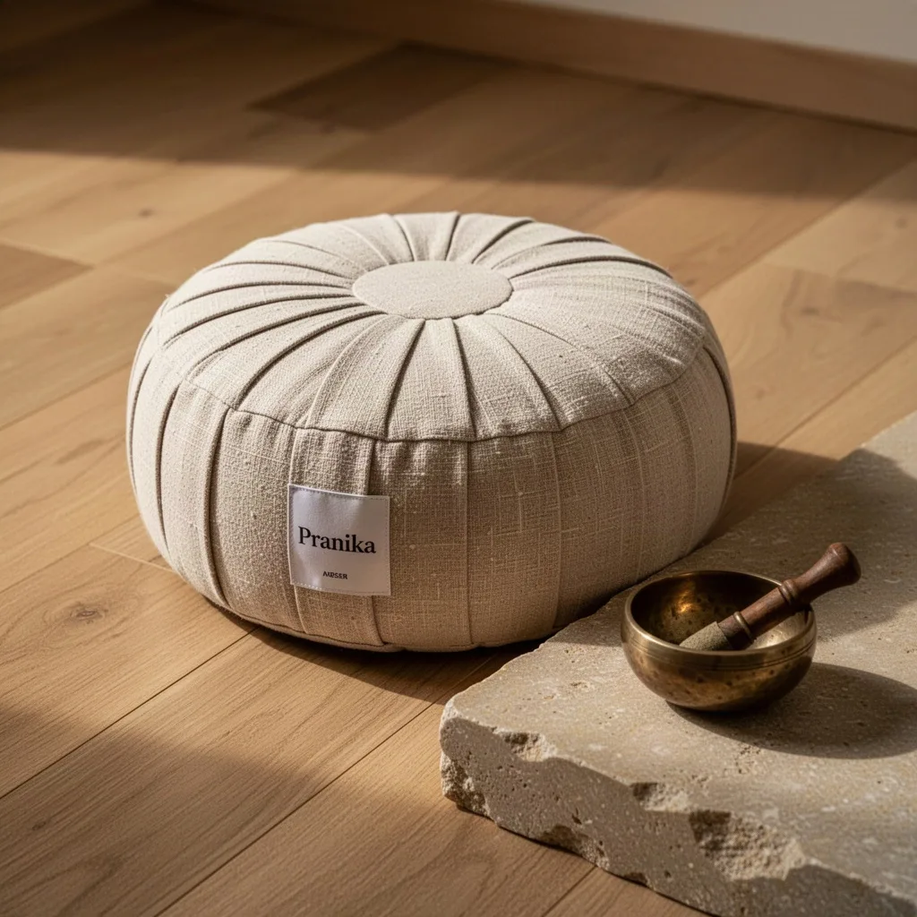 Pranika Zafu Ergonómico Meditación en Lino
